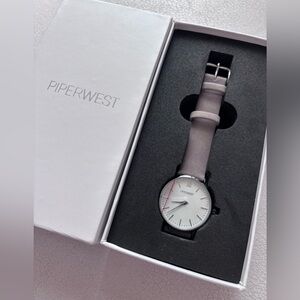 Piper West Authentic Leather Watch